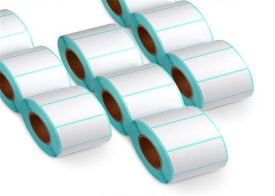 57x32mmの住所穴があいたバーコード プリンター ラベル ロール